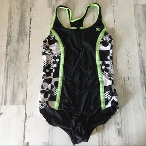 ZERO XPOSURE black one piece swimsuit 16.5
